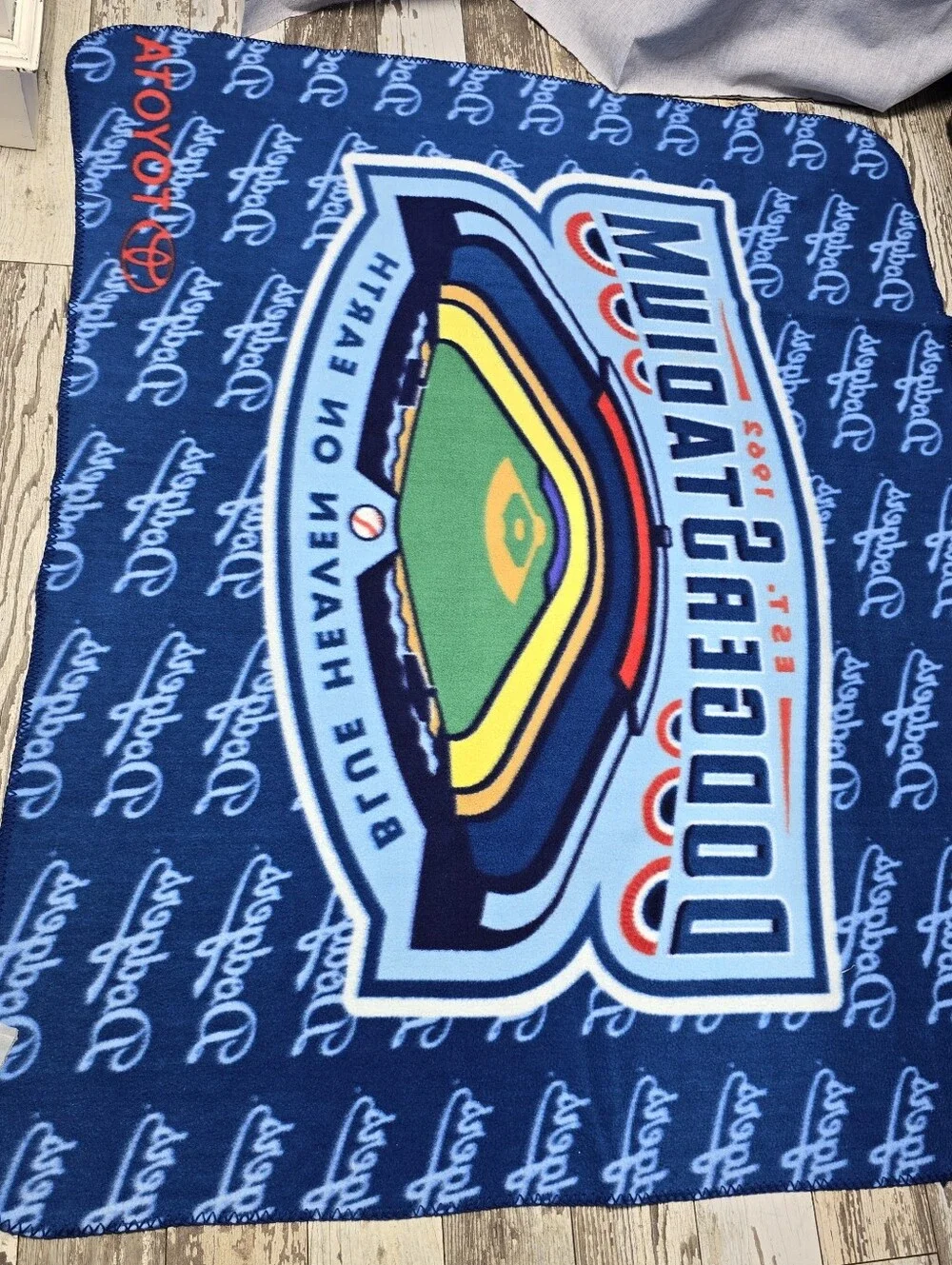 Los Angeles Dodgers LA Dodgers Toyota Blanket Throw 57